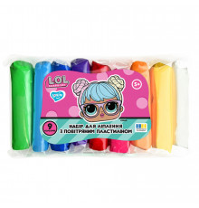 Набір для ліплення з повітряним пластиліном L.O.L. Surprise! LOL70195, 9 кольорів класик
