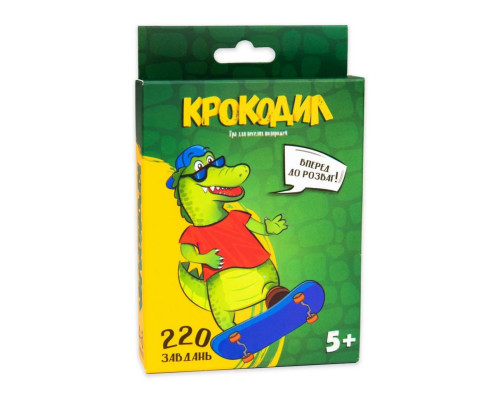 Настольная игра "Крокодил" 30339 развлекательная, на украинском языке
