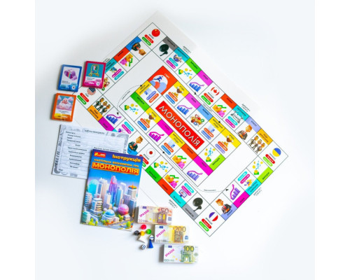 Настільна економічна гра Монополія 10120186 ігрове поле, картки, фішки