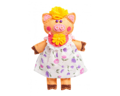 Дитячий набір для творчості "Хрюша" MI-004 шиття м'якої іграшки