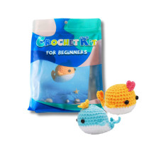 Набор для вязания игрушки крючком "Кит" NBV9 наполнитель, игла для сшивания