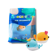 Набір для в'язання іграшки "Кит" NBV9 наповнювач, голка для зшивання