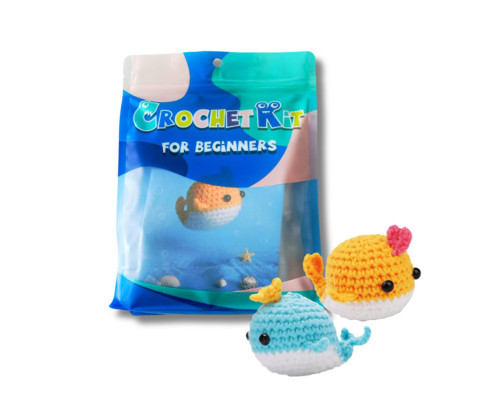 Набір для в'язання іграшки "Кит" NBV9 наповнювач, голка для зшивання