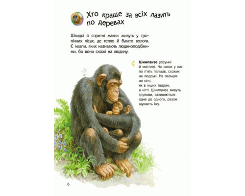 Дитяча енциклопедія про тварин 614005 для дошкільнят