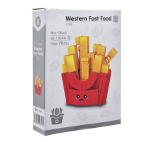 Конструктор детский "Western fast food: Fries" 1024A-6, пластик, 78 деталей