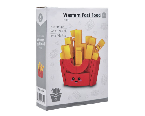 Конструктор дитячий "Western fast food: Fries" 1024A-6, пластик, 78 деталей