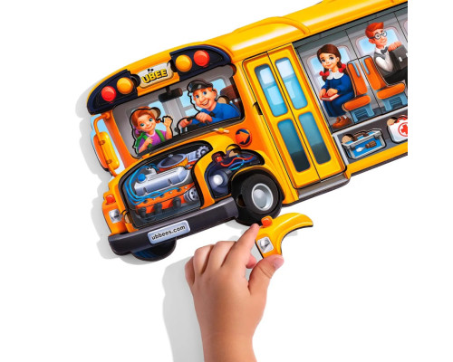 Деревянный пазл-вкладыш "Школьный автобус" (ПСД270) PSD270