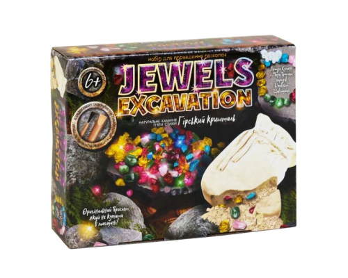 Набор для проведения раскопок 7576DT "Jewels Excavation" Камни JEX-01-02 Укр
