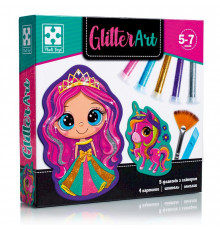 Набір для творчості "Glitter Art Казкові принцеси" VT4501-10, 5 флаконів з глітерами