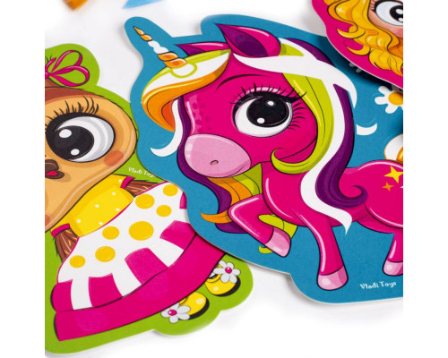 Набор для творчества "Glitter Art Сказочные принцессы" VT4501-10, 5 флаконов с глиттерами