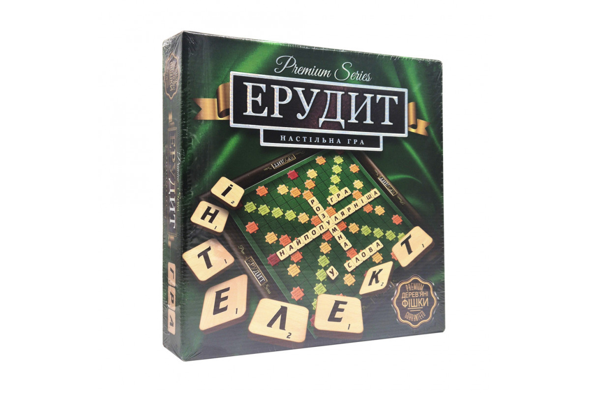 Гра настільна Ерудит ВЕЛ PREMIUM G-ER-U-01 українською мовою