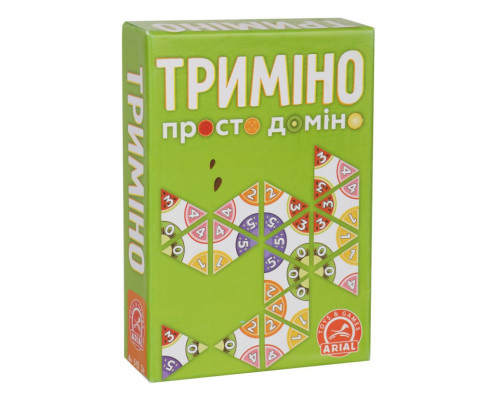 Настольная игра Тримино (Супердомино) Arial 911081, 56 фишек