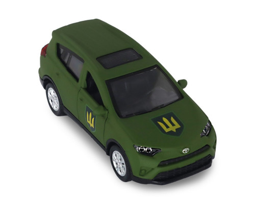 Автомодель серии "Шевроны Героев" Toyota RAV4 "Сухопутные войска ВСУ" TechnoDrive KM6198M2