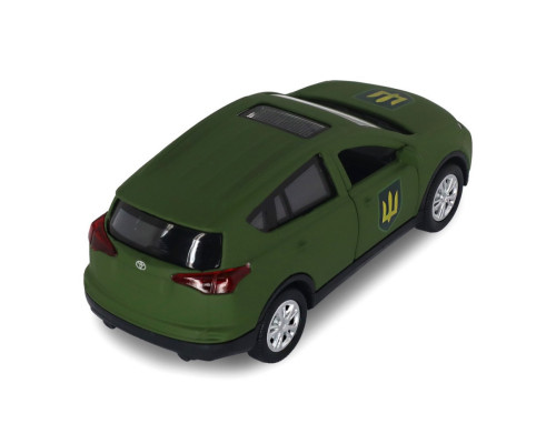 Автомодель серии "Шевроны Героев" Toyota RAV4 "Сухопутные войска ВСУ" TechnoDrive KM6198M2