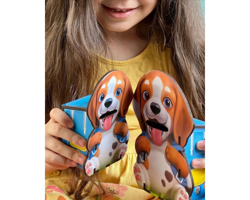 Настольная развивающая игра "Накорми собачек" Ubumblebees (ПСФ113) PSF113 пазл-сортер