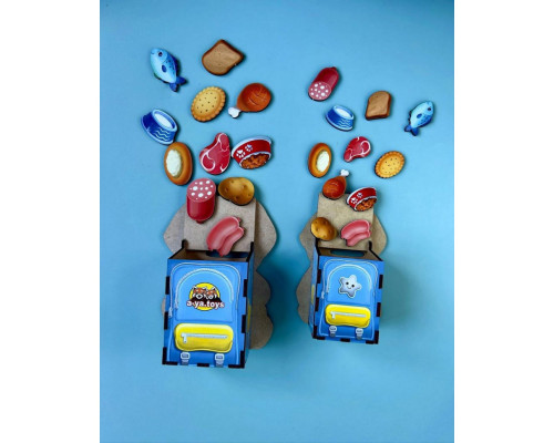 Настольная развивающая игра "Накорми собачек" Ubumblebees (ПСФ113) PSF113 пазл-сортер