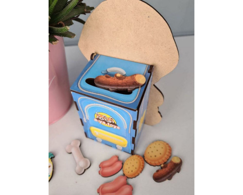 Настольная развивающая игра "Накорми собачек" Ubumblebees (ПСФ113) PSF113 пазл-сортер