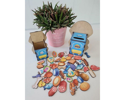 Настольная развивающая игра "Накорми собачек" Ubumblebees (ПСФ113) PSF113 пазл-сортер