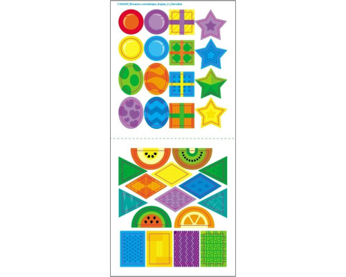 Мозаїка з наліпок для малюків "Форма" 166059, 8 сторінок