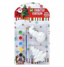 Дитячий набір для розпису гіпсових фігурок "Різдвяний декор" 1208-1