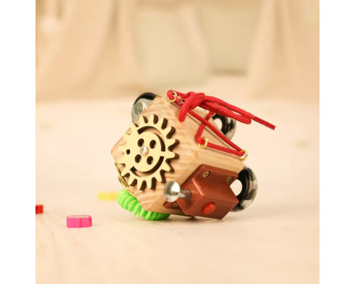 Розвиваюча іграшка Бізікуб "Дорожній" Temple Group TG200139 5х5х5 см