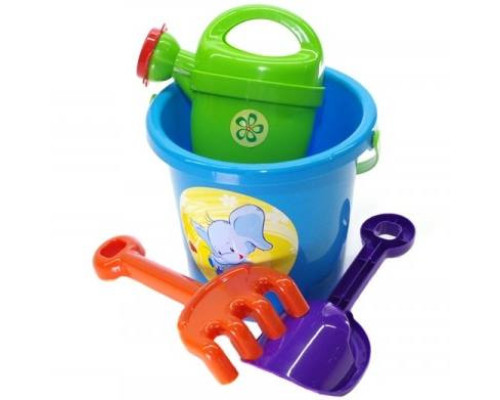 Ігровий набір для пісочниці №1 013555 з відерцем  Блакитний