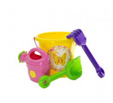 Ігровий набір для пісочниці №1 013555 з відерцем  Жовтий