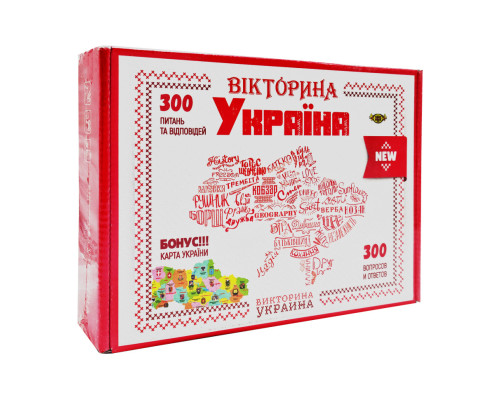 Настільна гра "Вікторина Україна" Майстер MKL1003