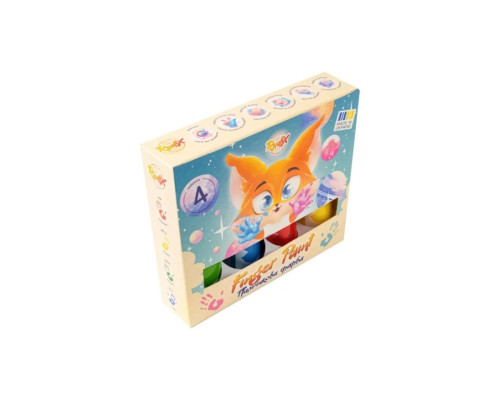 Набір пальчикових фарб 840401, 4 кольори по 60 мл, туба