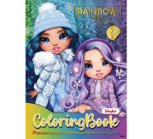 Раскраска со стикерами "Rainbow High Winter Break" LCB34, 16 страниц
