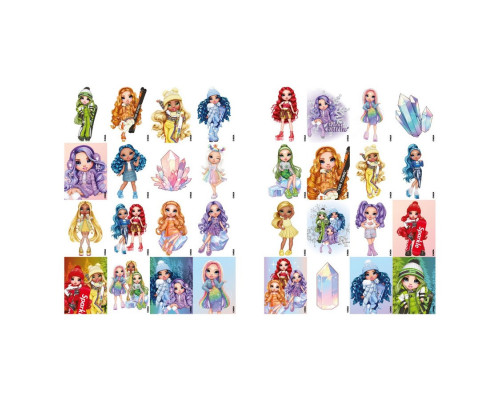 Розмальовка зі стікерами "Rainbow High Winter Break" LCB34, 16 сторінок