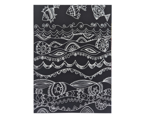 Скретчбук "Космос" 20-8807-WH-2 на спіралі, 10 аркушів, 14х20 см