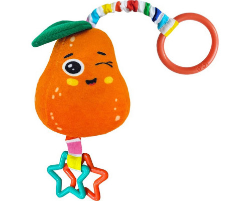 Погремушка-подвеска с прорезывателем "Груша" МС 110604-20