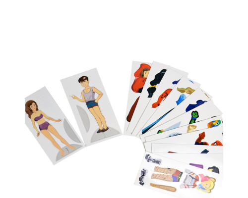 Игра с многоразовыми наклейками "Одевалка Персонажи" Умняшка 1906-UM