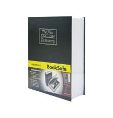 Сейф-книга с ключом для хранения KBS-803(Black) большая, 26,5х20х6,5 см
