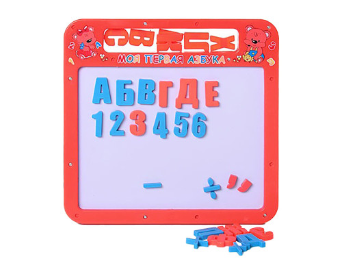 Детская магнитная досточка "Азбука" 0185(Red)