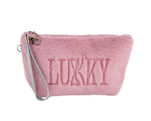 Детская косметичка T21390 плюшевая с логотипом