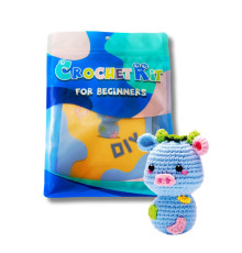 Набір для в'язання іграшки "Синя корова" NBV6 наповнювач, голка для зшивання