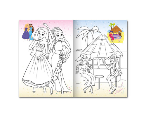 Дитяча розмальовка "Дівчача вечірка"  РМ-77-06 з маскою