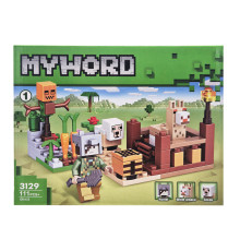 Конструктор детский Майнкрафт Grass 3129-1 пластик, 111 деталей