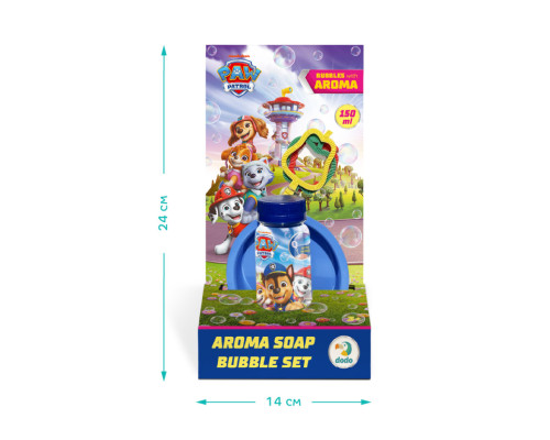 Ароматические мыльные пузыри "Paw Patrol Друзья" 200733 объем 150 мл, 3 палочки