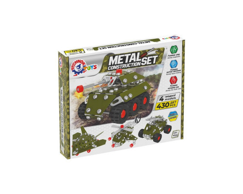 Дитячий металевий конструктор "Військова техніка" 9512TXK 430 деталей