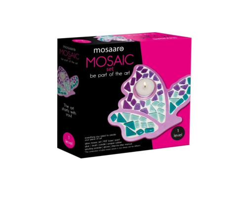 Детский набор для творчества хрустальная мозаика "Подсвечник-Бабочка" MA1004