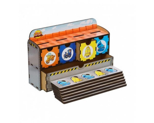 Деревянная настольная игра "Транспорт-2" Ubumblebees (ПСД006) PSD006 сортер-комодик