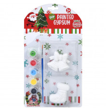 Дитячий набір для розпису гіпсових фігурок "Різдвяний декор" 1208-2