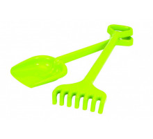 Іграшкова Лопатка з грабельками "Гулівер" 1424TXK, довжина 50 см  Зелений Іграшкова Лопатка з грабельками "Гулівер" 1424TXK, довжина 50 см  Зелений