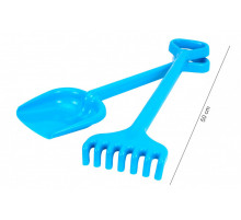 Игрушечная Лопатка с грабельками "Гулливер" 1424TXK, длина 50 см Голубой Игрушечная Лопатка с грабельками "Гулливер" 1424TXK, длина 50 см Голубой