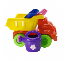 Игровой Набор для песочницы №2 013565 с лейкой Желто-оранжевый
