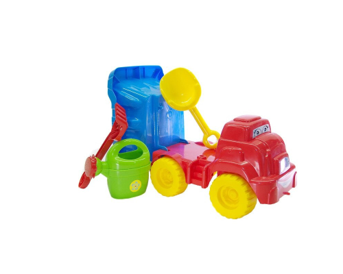 Ігровий набір для пісочниці №2 013565 з лійкою  Червоно-Блакитний