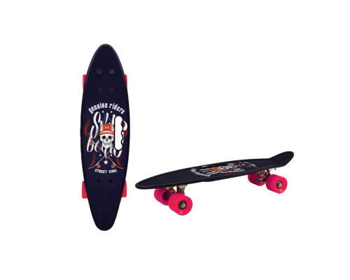 Пенні борд 24" Bambi SC20514 PU колеса, з ручкою Рожевий